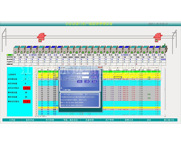 大同全自动龙门生产线监控管理系统